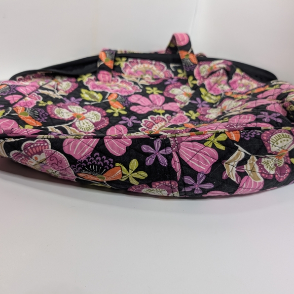 Vera Bradley Pink and Black Quilted Shoulder Bag - Picture 5 of 7